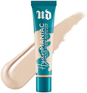 Urban Decay Hydromaniac Dewy Foundation (10 Ultra Fair Neutral), Hydrating Tinted Moisturizer for Dry Skin, Buildable Medium Coverage, Non-comedogenic, Vegan, Cruelty-free - 1.1 fl oz