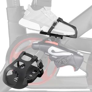 CyclingDeal Bike Bicycle Toe Clips Cage ONLY - Compatible with Peloton Bike & Bike+ Pedals Adapters - Convert Look Delta Pedals to Dual Function Pedals - Ride with Sneakers