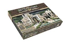 Battle Systems – Modular Fantasy Scenery – Perfect for Roleplaying and Wargames - Multi Level Tabletop Terrain for 28mm Miniatures – Colour Printed Model Diorama – DnD Warhammer (Ruined Monastery)