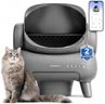 Neakasa M1 Plus Open-Top Self-Cleaning Cat Litter Box, 360° Safety Sensors, Advanced Odor & Leak Control, Automatic for Large & Multi-Cat Homes, Litter Mat & 2 Rolls Refill Bags Included