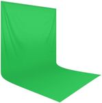 HEMMOTOP Green Screen Backdrop, 10 x 20 ft Chromakey Greenscreen Background, Large Seamless Green Backdrop Background Cloth, for Photography, Zoom, Live Streaming (Backdrop only)