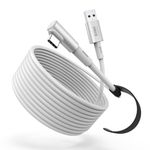 KIWI design 20FT Link Cable Compatible with Oculus/Meta Quest 3S Accessories, and Quest 3/2/Pro/Pico 4, USB3.0 Link Cable with 5Gbps Super Speed