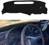 AKMOTOR Dash Cover Dashboard Cover Mat Pad for Chevy Chevrolet S10 1998 1999 2000 2001 2002 2003 2004 (Black) Y39