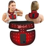 Lifepro Red Light Therapy Device for Neck - Compact & Rechargeable Red Light Therapy Device for Neck, Back, & Chest - Near Infrared Light Therapy Devices with Red & Near-Infrared LEDs