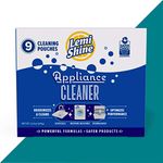 Lemi Shine Multi-Purpose Appliance Cleaner - Washing Machine Cleaner & Dishwasher, Garbage Disposal Powder Packets with Powerful Citric Extracts, 3 Pouches per Box - 3 Pack Bundle (9 Total)