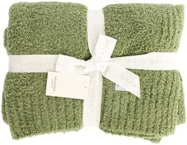 SARANONI Super Soft Comfy Bamboni Blanket for Kids and Teens 40" x 60" (Olive, 40" x 60")