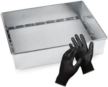 Wenses Trapping Soil Sifter, Standard Size (12 x 10 inches) with 1/8-inch Mesh, Garden Sieve for Dirt, Sand, Rocks, and Compost