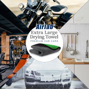 Airlab XXL Microfibre Car Drying Towel 90x60cm – Extra Thick, Dual-Sided, Ultra Absorbent