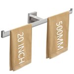 LANC 20-Inche Towel Bar for Bathroom Wall Mounted, Brushed Nickel Hand Towel Holder Towel Slipper Rack Towel Rod Heavy Duty Kitchen Bathroom Hardware Towel Organization and Storage,A9076BN-L5