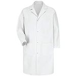 Red Kap Men's Lab Coat, White, Larg