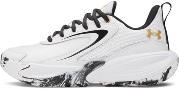 Under Armour Youth Unisex Grade School Size Lockdown 8, 100 White, 5