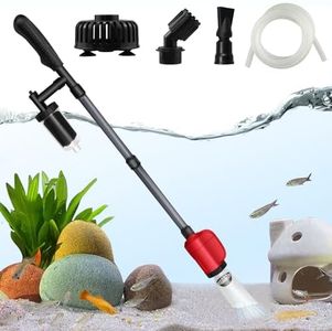 BSTCWCP Electric Aquarium Vacuum Gravel Cleaner,6-in-1 Multifuction 36W Fish Tank Gravel Cleaner Vacuum for Wash Sand, Water Changer & Water Circulation