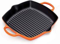 Le Creuset Signature Enamelled Cast Iron Square Griddle Pan with 2 Handles 30cm Volcanic, 20200300900422