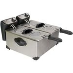 CHARD DF-6E, Dual Tank Deep Fryer, Stainless Steel, 6 Liter, 1500 watts