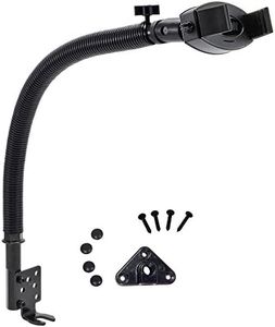ARKON Mounts Seat Rail Floor Car Truck Mount with 15-Inch Gooseneck for Smartphones - Retail Packaging