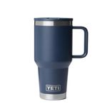 YETI Rambler 30 oz Travel Mug, Stainless Steel, Vacuum Insulated with Stronghold Lid, Navy
