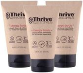 Thrive Natural Care Face Scrub for Men & Women - Exfoliating Face Wash with Anti-Oxidants Improves Skin Texture, Unclogs Pores & Helps Prevent Ingrown Hairs - Pack of 3