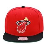 Mitchell & Ness Team 2 Tone 2.0 Snapback Cap Miami Heat Red/Black, red, One Size