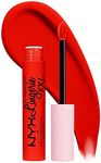 NYX PROFESSIONAL MAKEUP, Lip Lingerie XXL Matte Liquid Lipstick, Vegan Formula - 27 ON FUEGO (Fire Red)