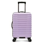 U.S. Traveler Hardside 8-Wheeled Spinner Luggage with Aluminum Handle System, Lavender