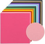 48 Sheets 12x12 Square Solid Core Colorful Cardstock Textured 80 Lb Multi Colored Card Stock Paper 16 Assorted Colors for Cricut Card Making