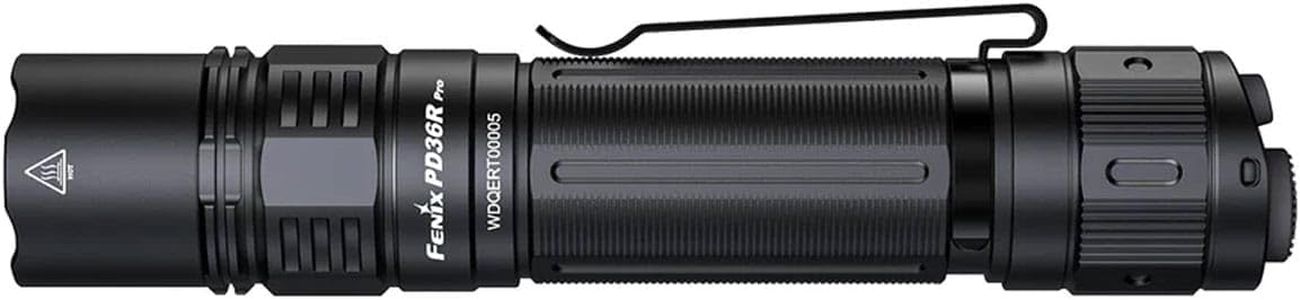 Fenix PD36R Pro Tactical Flashlight – Black, Rechargeable LED