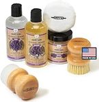 CLARK'S Complete Cutting Board Care Kit - Board Oil - Soap - Wax Finish (6oz) - Wax Applicator Pad - Applicator - Scrub Brush - Finishing Pad - Lavender and Rosemary Scented - Cutting Board Kit