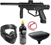 Maddog JT Stealth Semi-Automatic .68 Caliber Bronze CO2 Paintball Gun Starter Package - Black