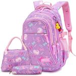 3PCS School Backpack for Girls, Kid