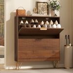 LYNCOHOME Fluted Narrow Shoe Storag