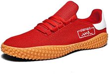 Men's Barefoot Tennis Shoes Lightweight Cross Training Shoes Trail Running Shoes,Red,EU41=8 US Men/9.5 US Women