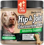 Charlie & Buddy Glucosamine for Dogs Chewable, Joint Supplement for Dogs for Mobility Support, Glucosamine Chondroitin for Dogs with Hyaluronic Acid, Collagen, Chicken Flavor, 90 Soft Chews