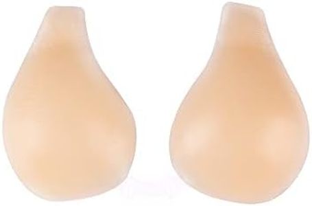 Silicone Sticky Bra, Adhesive Bra with Gather Front Clip Push Up Invisible Bra, Strong Stickiness Reusable Adhesive Bras for Women (Medium Size)
