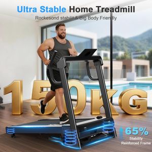 Foldable Treadmill 4.5HP – 150kg Capacity, Compact Home Running Machine