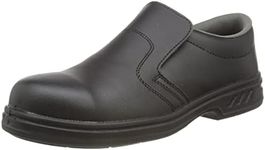 Portwest Steelite Slip On Safety Shoe, Black, Size 44