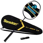 Senston N80 Graphite Single High-Grade Badminton Racquet,Carbon Fiber Badminton Racket,Including Badminton Bag