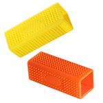 2-Pack Pet Dog Cat Hair Remover for Cars Furniture Carpet Block Roller Sofa Hollow Rubber Cleaner Brush