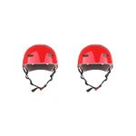 2 set Water Sports Safety Helmet for Wakeboard Kayak Canoe Boat Surfing L Red