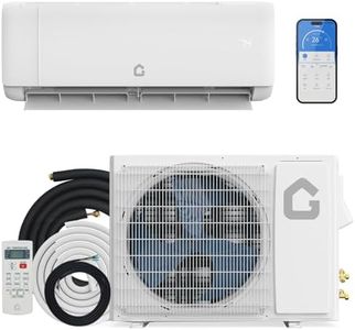 GarveeTech 18000 BTU Mini Split Air Conditioner,19 SEER2 Ductless Inverter AC w/ 230V, Cool Up to 1250 Sq. Ft with Heat Pump System, Compatible with Alexa, White