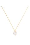 Kate Spade New York April Heart Pendant, Clear/Gold