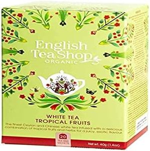 English Tea Shop English Tea Shop Organic White Tea Tropical Fruits 20pc, 40 g