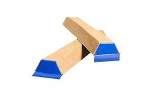 Tumbl Trak Sectional Floor Suede Balance Beam, 4 Foot Gymnastics Beam, Package of 2