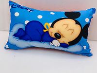 PRISCILLA Cartoon Printed Toddler Kids Soft Velvet Microfiber Pillow/Cushions 12x18 Inches. (Model 8)
