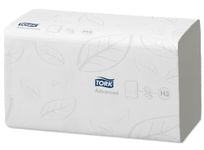 Tork Flushable Singlefold Hand Towels Advanced 290190 - H3 Advanced Folded Paper Towels for Singlefold Dispenser - Absorbent, Tear-Resistant, 2-Ply, White - 15 x 250 Sheets,11.5 x 23 centimetre