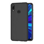 AICEK Case Compatible for Huawei P smart 2019, Black Silicone Cover for Huawei P smart 2019 Black Case (6.21 inch)