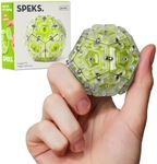 Speks Geode Sphere Magnetic Fidget Toy for Adults | Quiet Adult Sensory Toy for Stress Relief & Anxiety, Office Desk ADHD Tool, Stocking Stuffer & Top Gadget Gift Idea | Peridot, 12-Piece Set