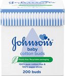 Johnson's Baby Pure Cotton Buds 200 - Pack of 6