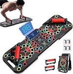 CRAZYROPE Foldable Push Up Board with Counter, Wide 41 in 1 Pushup Board Max Push Board, 41 Combo Positions