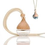 3 pcs Car Air Freshner Bottle 6ml Refillable Pendant with Wood Lid Elimination Air Diffuser Perfume Bottles for Essential Oils Car Decor Accessories