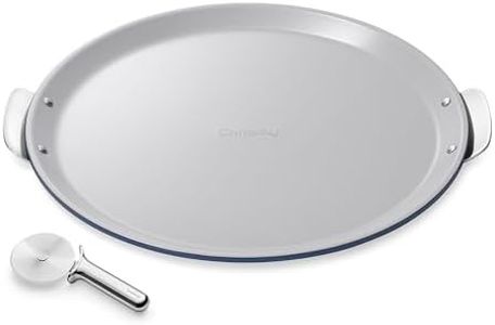 Caraway 15" Ceramic Pizza Pan and Stainless Steel Pizza Cutter